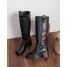 bottes hautes talons carré