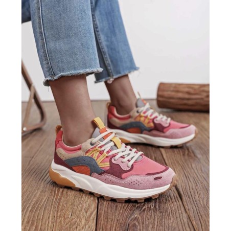 basket multicolor a la lacets