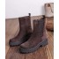 bottines marron chocolat a zip findlay