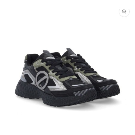 Basket homme Carter 2.0 Tech M No Name noir kaki vue de profil