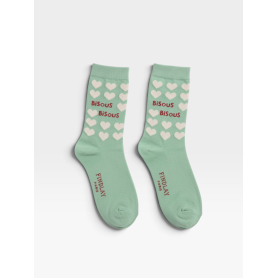 Chaussettes Vert d'eau - Bisous Bisous – Findlay