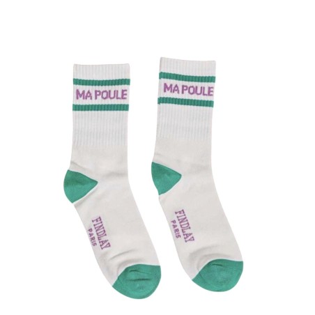 Chaussettes à message Findlay portées