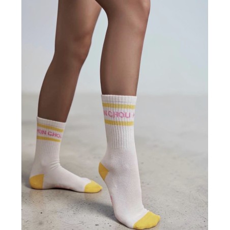 Chaussettes à message Findlay portées