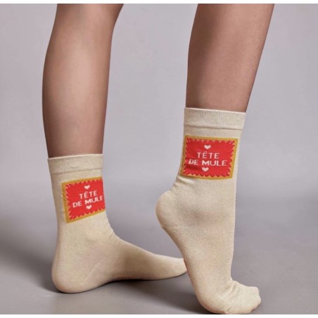 Chaussettes Hello à message Findlay femme