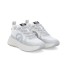 Basket No Name Carter Fly Protect Blanc/Argenté | La Boutique GDR