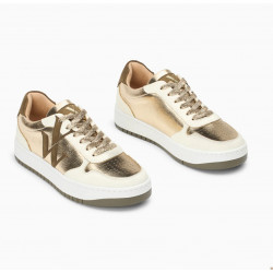 Baskets monogramme or et kaki - Cidem - Vanessa Wu