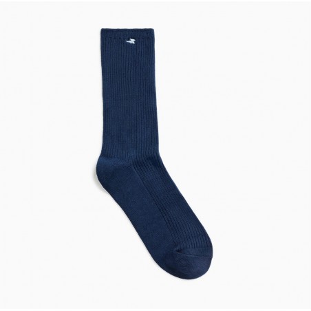 Chaussettes bleu marine côtelées - Ella - Vanessa Wu