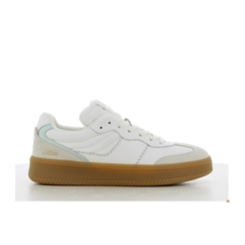 Low Sneakers - White/Mint Green - SJ
