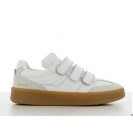 Low Sneakers à Scratch - White / Mint green - SJ