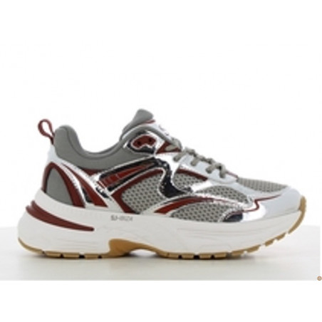 Sport Athletic  Ibiza - Silver / Dark Red - SJ