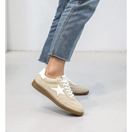 Basket Femme Beige - Maya - Findlay