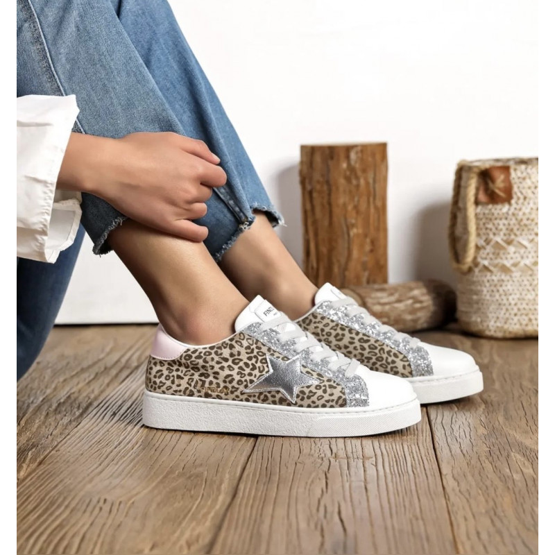 Basket Femme Leopard - Saly - Findlay