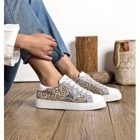 Basket Femme Leopard - Saly - Findlay