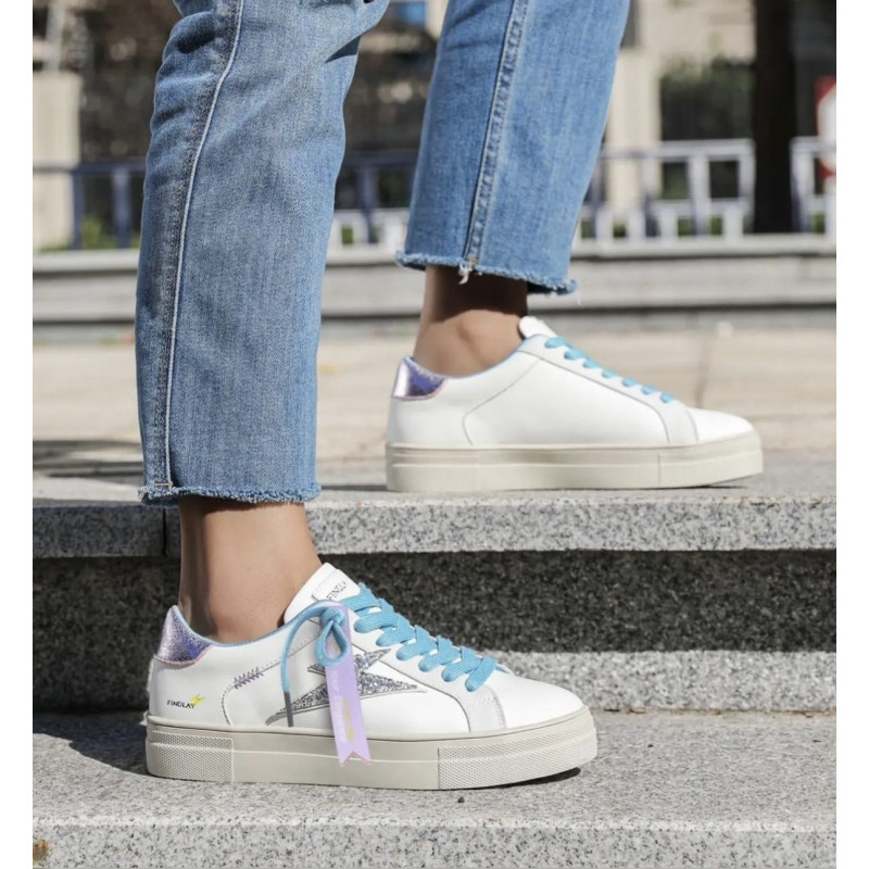 Basket Femme Blue - Tess - Findlay