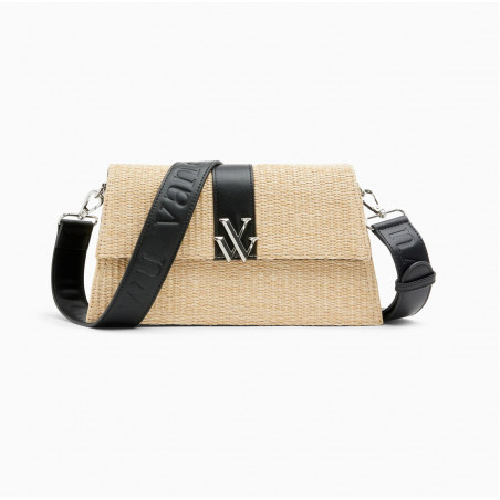 Sac en raphia black - Dalida -  Vanessa Wu