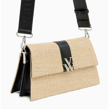 Sac en raphia black - Dalida -  Vanessa Wu