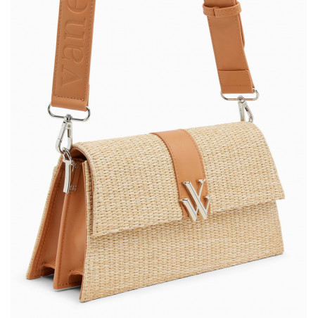 Sac en raphia camel - Dalida -  Vanessa Wu
