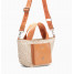 Petit cabas léopard beige à pochette camel - Maelys - Vanessa Wu