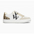 Baskets monogramme blanc et beige clair -  Esmée - Vanessa Wu