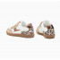 Baskets éclair blanc et beige à semelle rétro - Laurette - Vanessa Wu