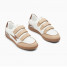 Baskets éclair blanc et beige à semelle rétro - Laurette - Vanessa Wu