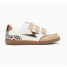 Baskets éclair blanc et beige à semelle rétro - Laurette - Vanessa Wu
