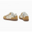 Baskets éclair or et camel à semelle rétrourette or et camel  - Laurette - Vanessa Wu