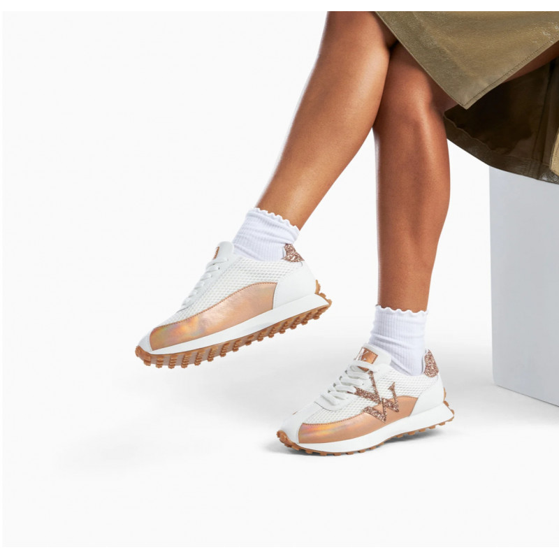 basket running rose gold blanche lacets basket running rose gold blanche lacets