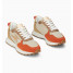 Baskets éclair beige et orange à semelle running -  Lunelle - Vanessa Wu