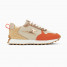 Baskets éclair beige et orange à semelle running -  Lunelle - Vanessa Wu